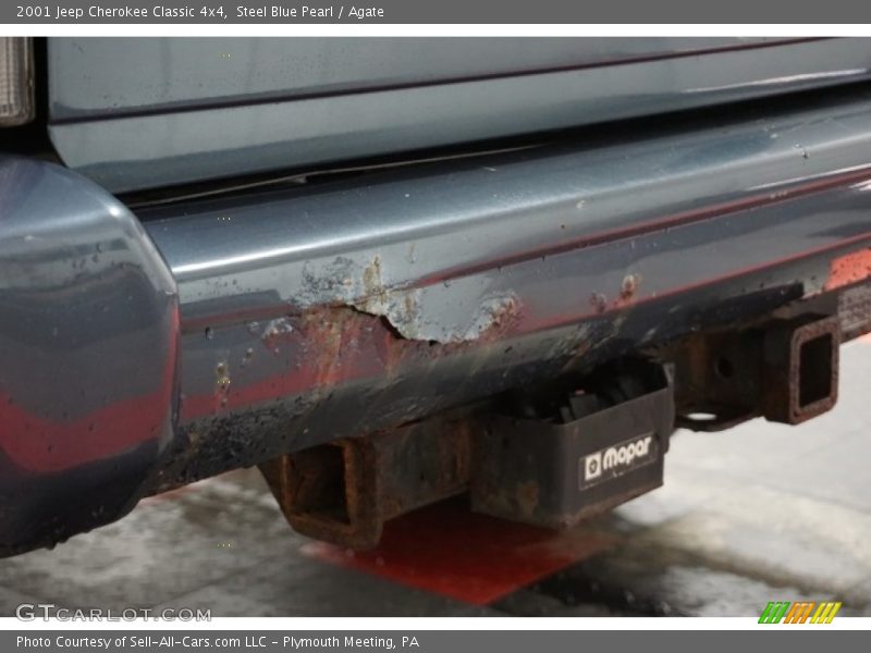 Steel Blue Pearl / Agate 2001 Jeep Cherokee Classic 4x4
