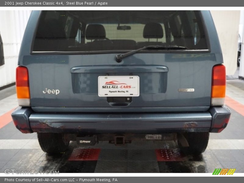 Steel Blue Pearl / Agate 2001 Jeep Cherokee Classic 4x4