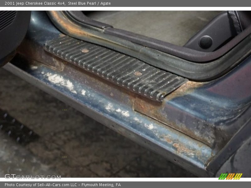 Steel Blue Pearl / Agate 2001 Jeep Cherokee Classic 4x4