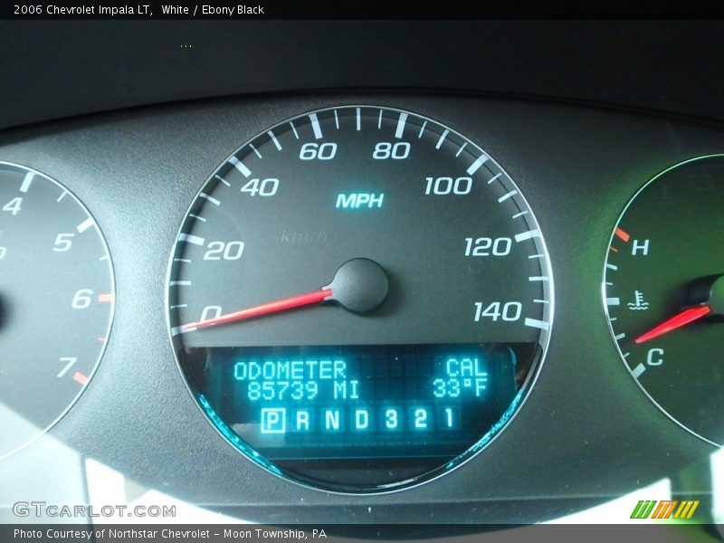 White / Ebony Black 2006 Chevrolet Impala LT