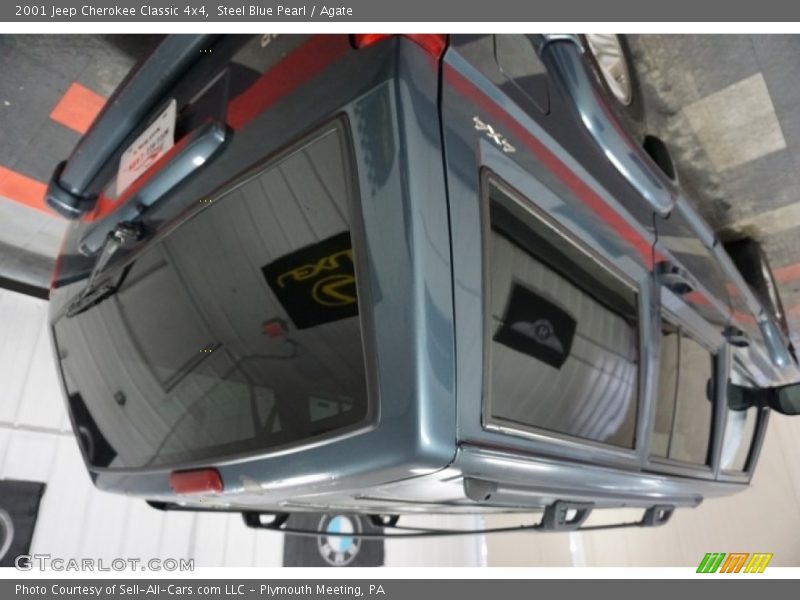 Steel Blue Pearl / Agate 2001 Jeep Cherokee Classic 4x4