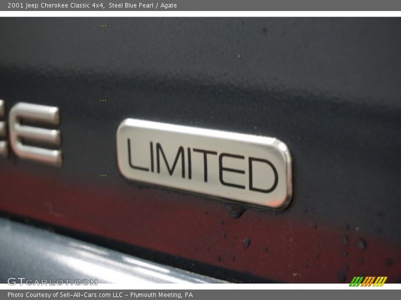 Steel Blue Pearl / Agate 2001 Jeep Cherokee Classic 4x4