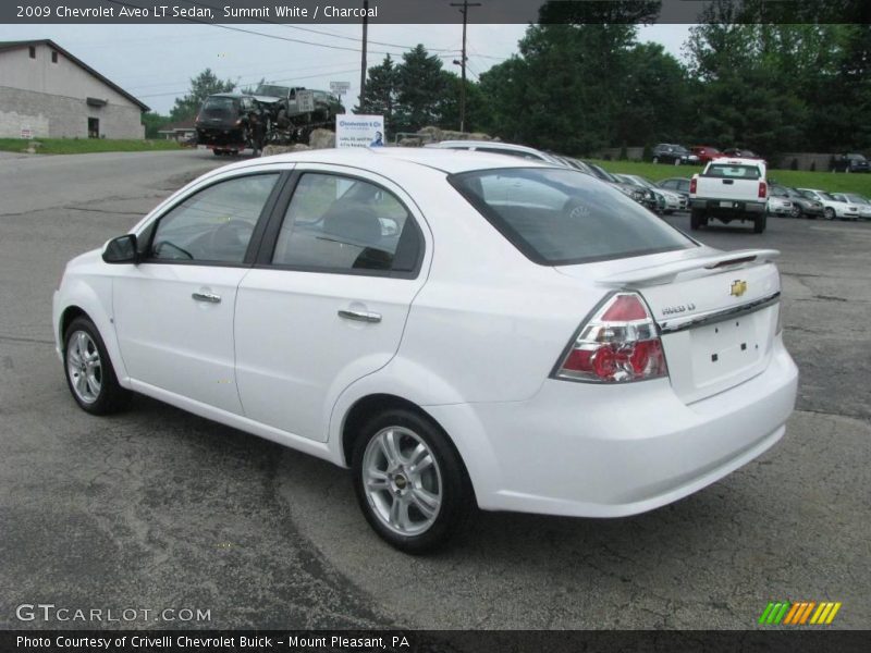 Summit White / Charcoal 2009 Chevrolet Aveo LT Sedan