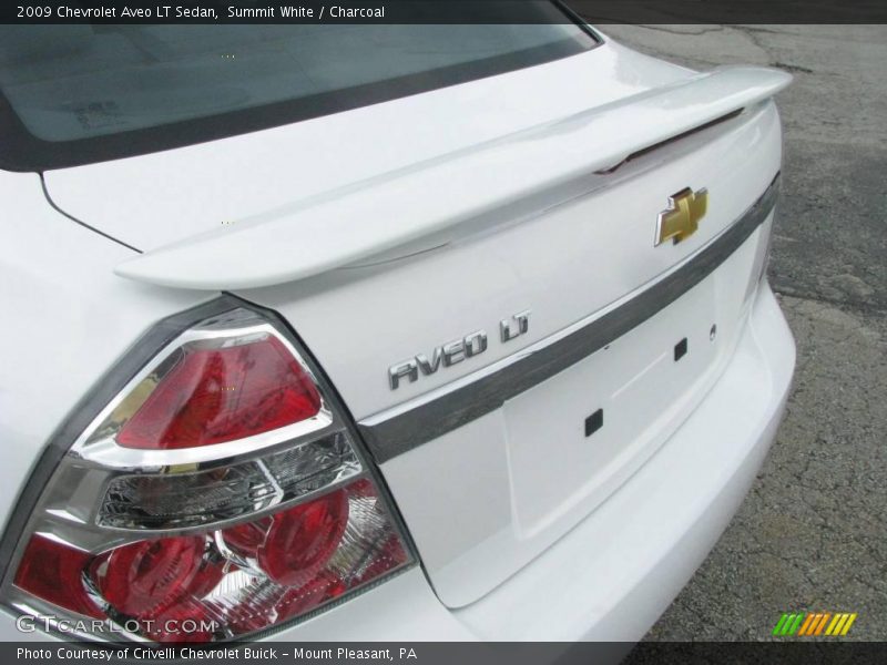 Summit White / Charcoal 2009 Chevrolet Aveo LT Sedan