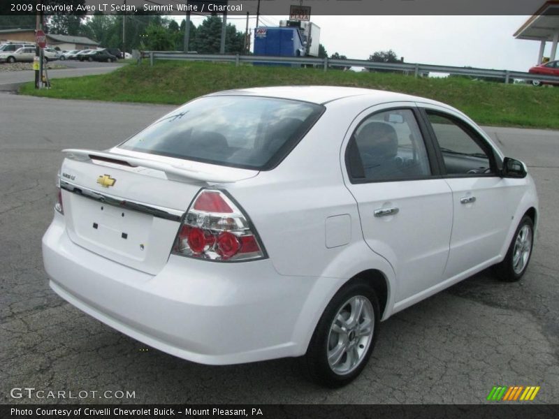 Summit White / Charcoal 2009 Chevrolet Aveo LT Sedan