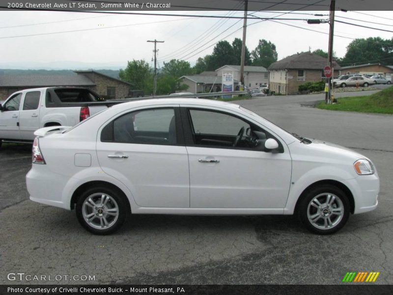 Summit White / Charcoal 2009 Chevrolet Aveo LT Sedan
