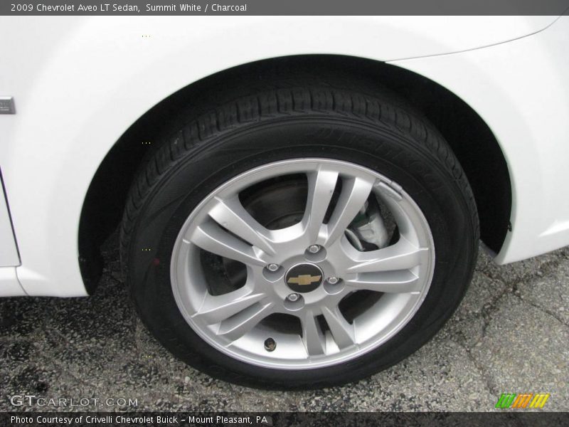 Summit White / Charcoal 2009 Chevrolet Aveo LT Sedan