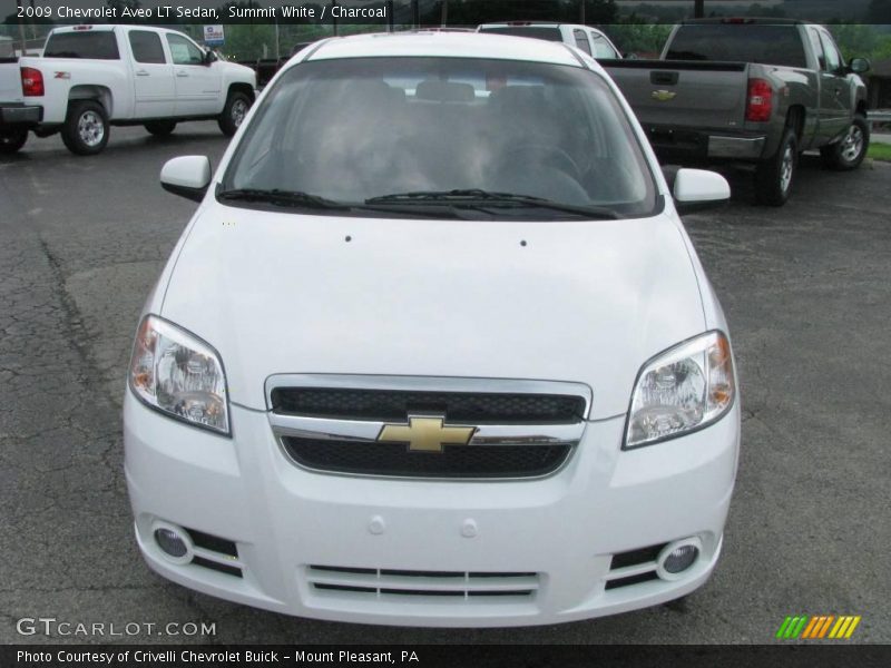 Summit White / Charcoal 2009 Chevrolet Aveo LT Sedan