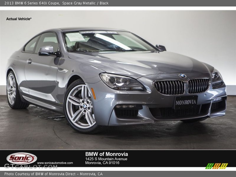 Space Gray Metallic / Black 2013 BMW 6 Series 640i Coupe