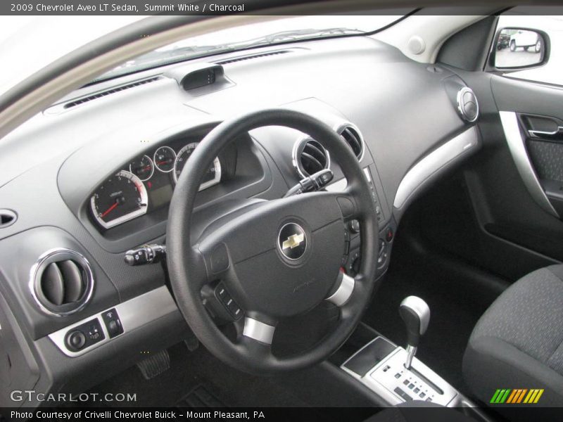 Summit White / Charcoal 2009 Chevrolet Aveo LT Sedan