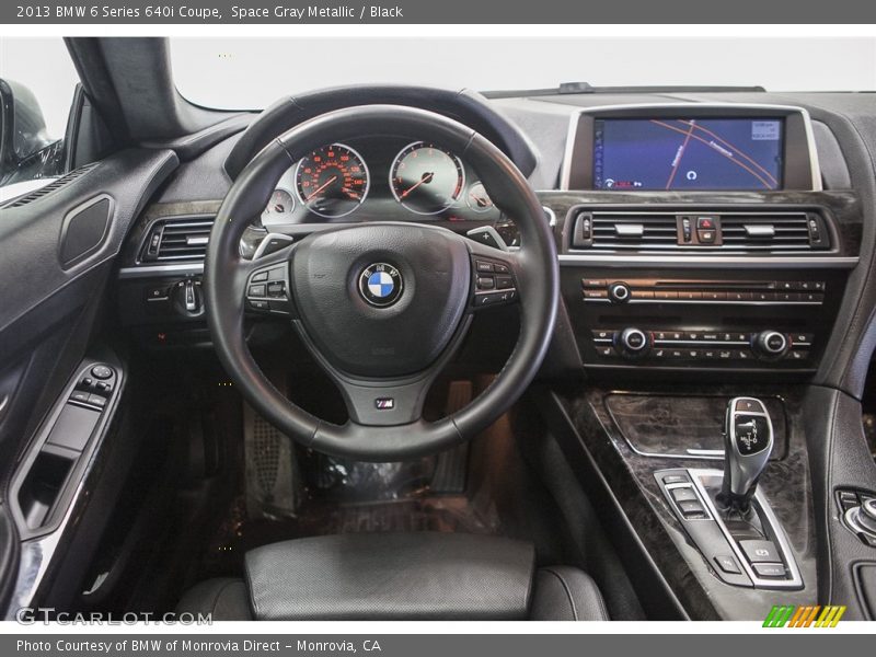 Space Gray Metallic / Black 2013 BMW 6 Series 640i Coupe