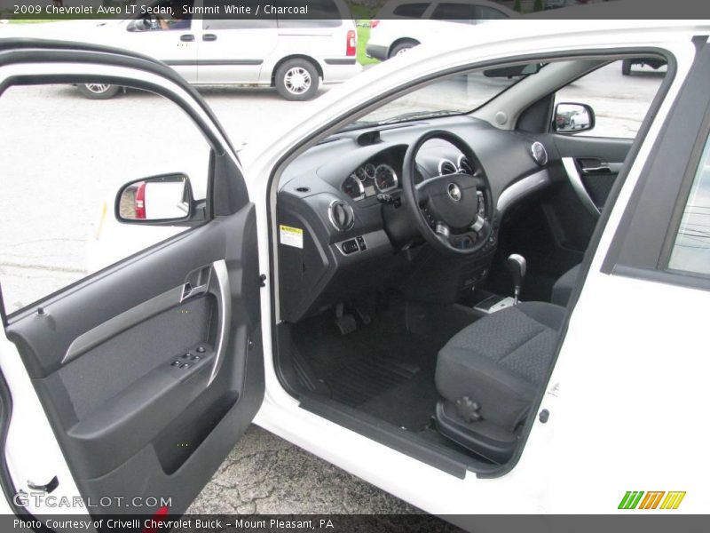 Summit White / Charcoal 2009 Chevrolet Aveo LT Sedan