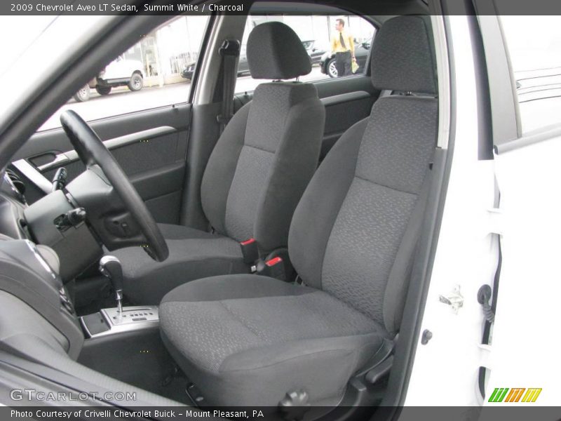 Summit White / Charcoal 2009 Chevrolet Aveo LT Sedan