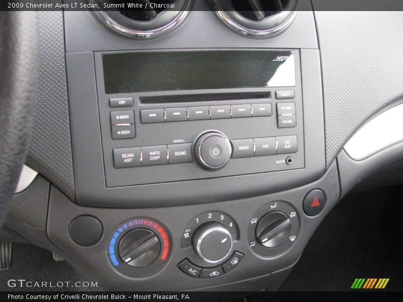 Summit White / Charcoal 2009 Chevrolet Aveo LT Sedan