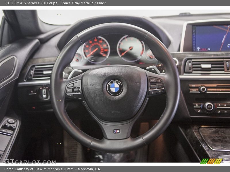 Space Gray Metallic / Black 2013 BMW 6 Series 640i Coupe