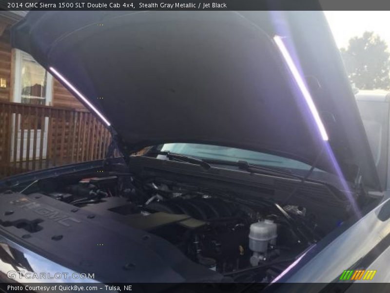 Stealth Gray Metallic / Jet Black 2014 GMC Sierra 1500 SLT Double Cab 4x4