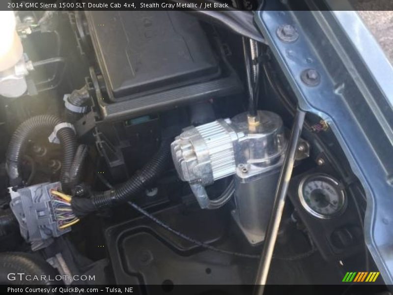 Stealth Gray Metallic / Jet Black 2014 GMC Sierra 1500 SLT Double Cab 4x4