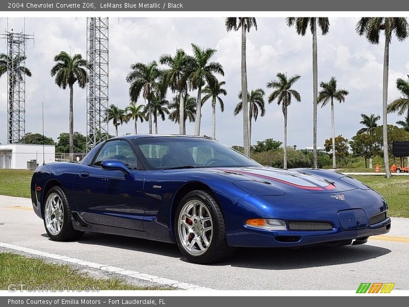 LeMans Blue Metallic / Black 2004 Chevrolet Corvette Z06