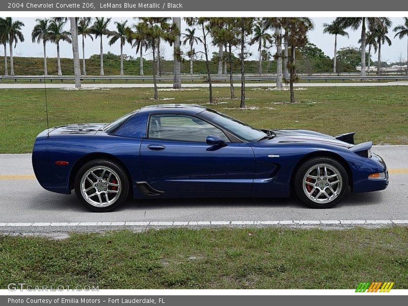 LeMans Blue Metallic / Black 2004 Chevrolet Corvette Z06