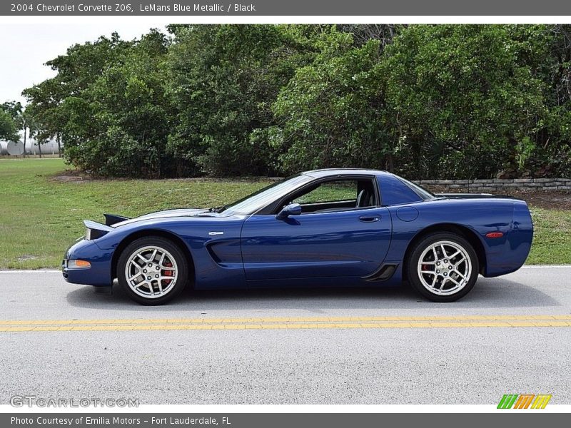 LeMans Blue Metallic / Black 2004 Chevrolet Corvette Z06