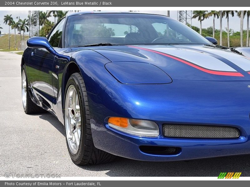 LeMans Blue Metallic / Black 2004 Chevrolet Corvette Z06