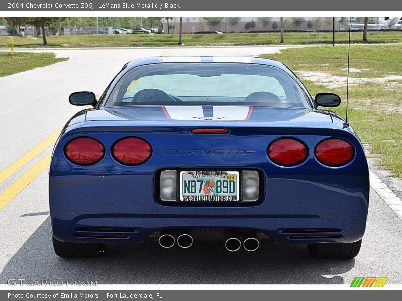 LeMans Blue Metallic / Black 2004 Chevrolet Corvette Z06