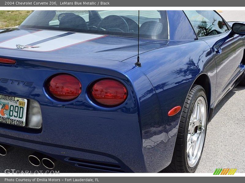 LeMans Blue Metallic / Black 2004 Chevrolet Corvette Z06