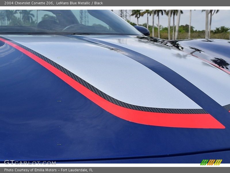 LeMans Blue Metallic / Black 2004 Chevrolet Corvette Z06