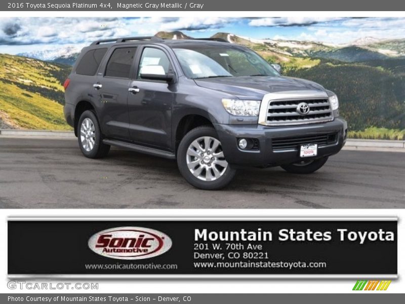 Magnetic Gray Metallic / Gray 2016 Toyota Sequoia Platinum 4x4