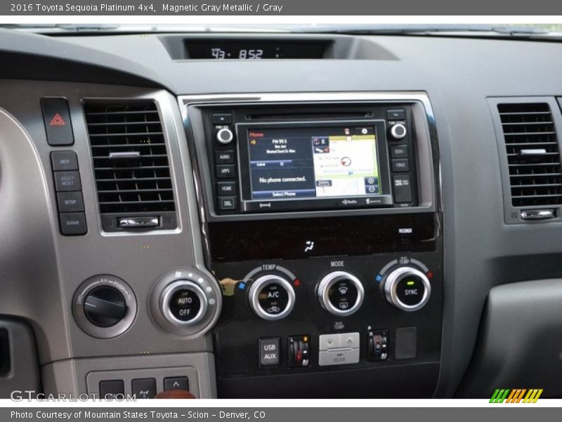 Magnetic Gray Metallic / Gray 2016 Toyota Sequoia Platinum 4x4