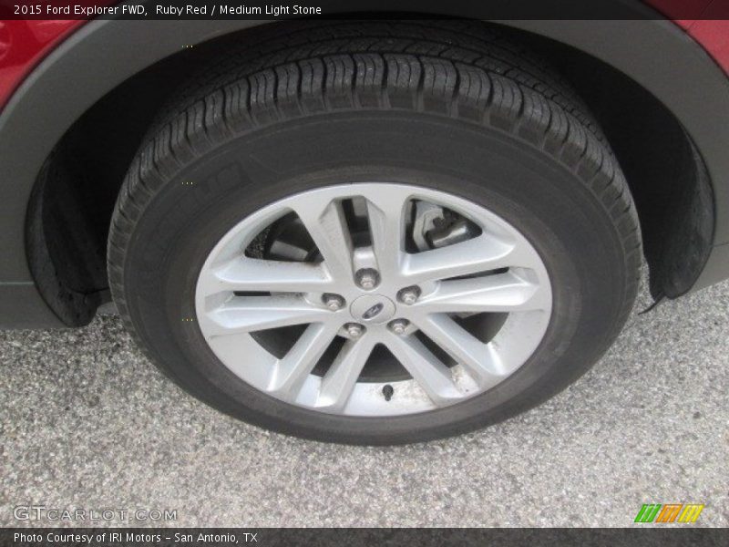 Ruby Red / Medium Light Stone 2015 Ford Explorer FWD
