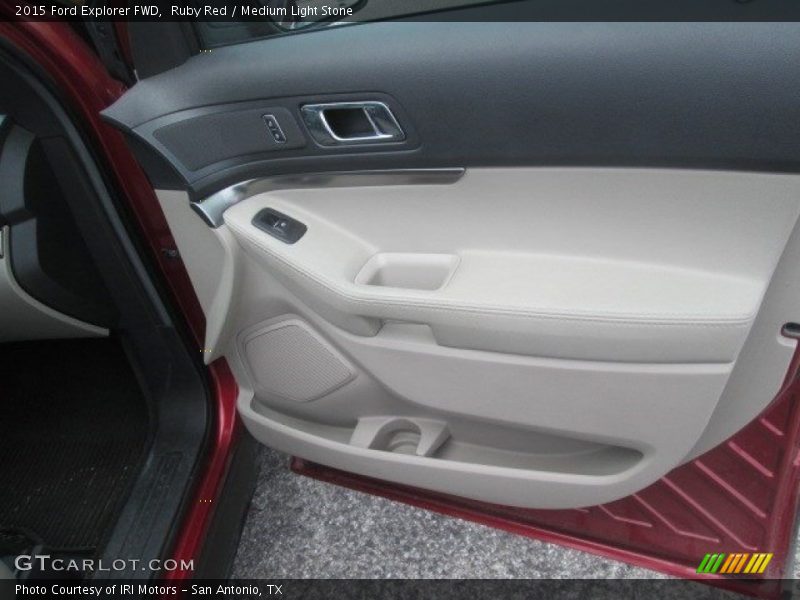Ruby Red / Medium Light Stone 2015 Ford Explorer FWD