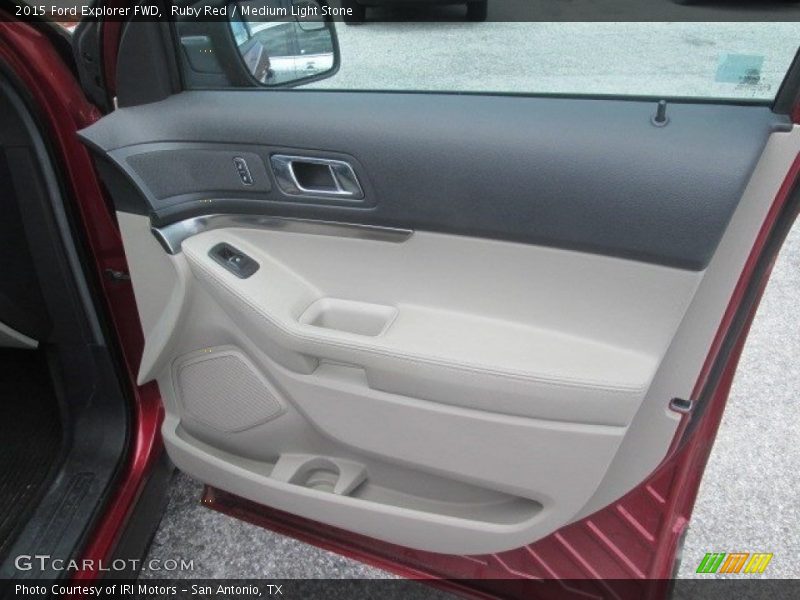 Ruby Red / Medium Light Stone 2015 Ford Explorer FWD