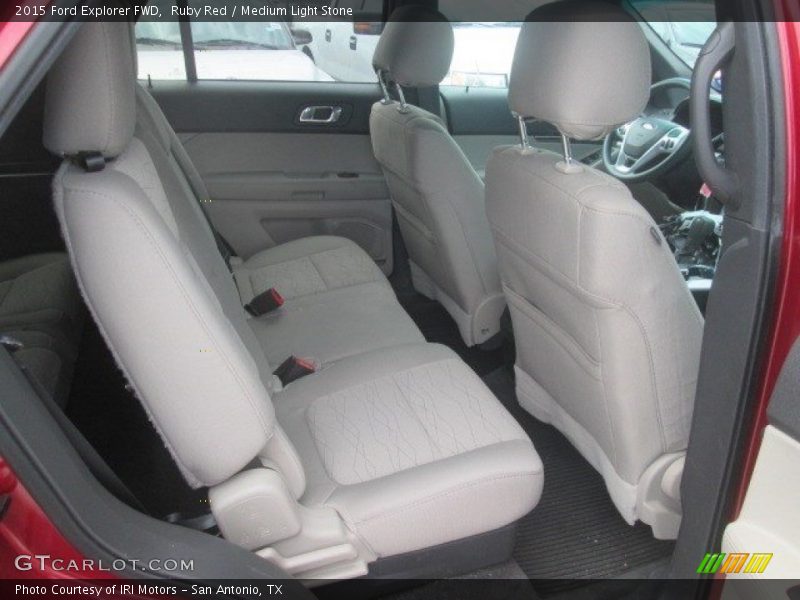 Ruby Red / Medium Light Stone 2015 Ford Explorer FWD