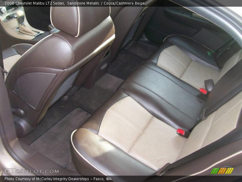 Sandstone Metallic / Cocoa/Cashmere Beige 2008 Chevrolet Malibu LTZ Sedan