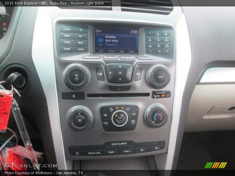 Ruby Red / Medium Light Stone 2015 Ford Explorer FWD