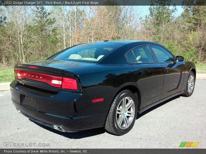Pitch Black / Black/Light Frost Beige 2012 Dodge Charger SXT