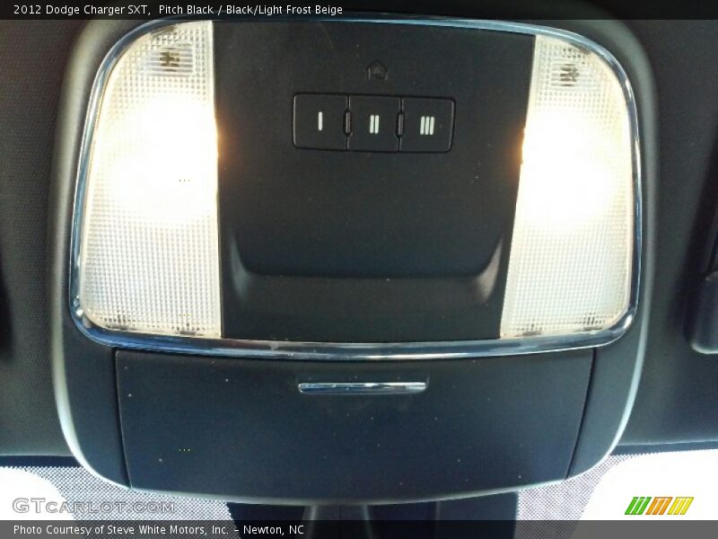 Pitch Black / Black/Light Frost Beige 2012 Dodge Charger SXT