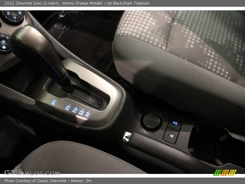 Inferno Orange Metallic / Jet Black/Dark Titanium 2012 Chevrolet Sonic LS Hatch