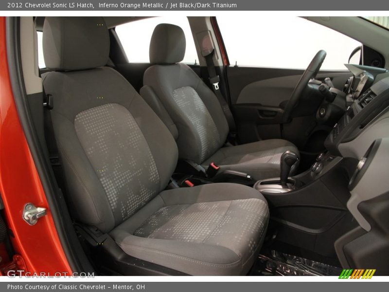 Inferno Orange Metallic / Jet Black/Dark Titanium 2012 Chevrolet Sonic LS Hatch