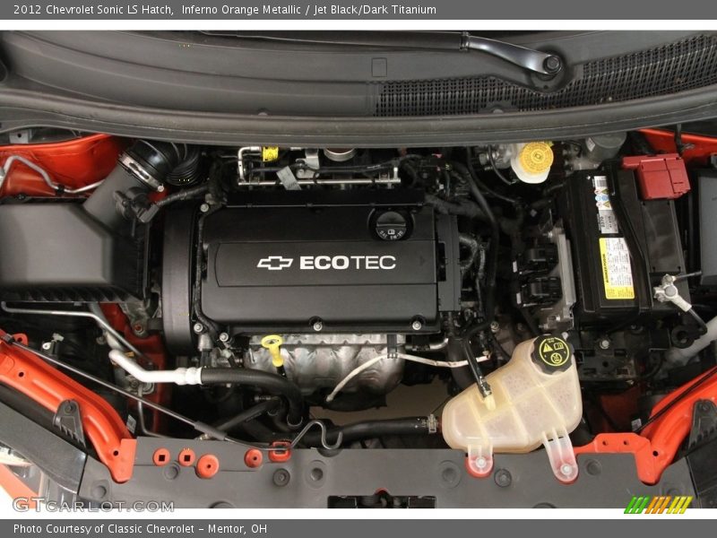 Inferno Orange Metallic / Jet Black/Dark Titanium 2012 Chevrolet Sonic LS Hatch