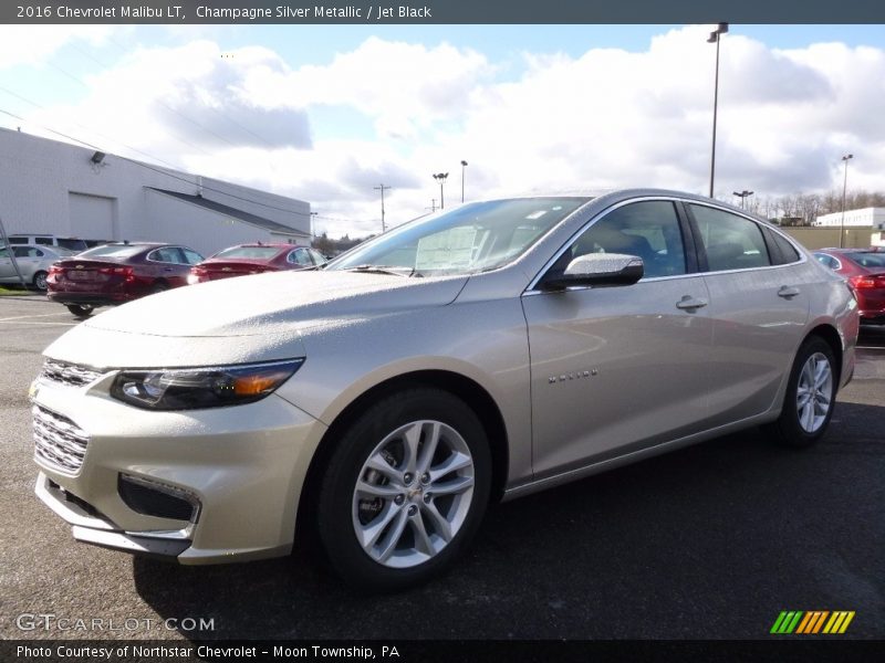 Champagne Silver Metallic / Jet Black 2016 Chevrolet Malibu LT