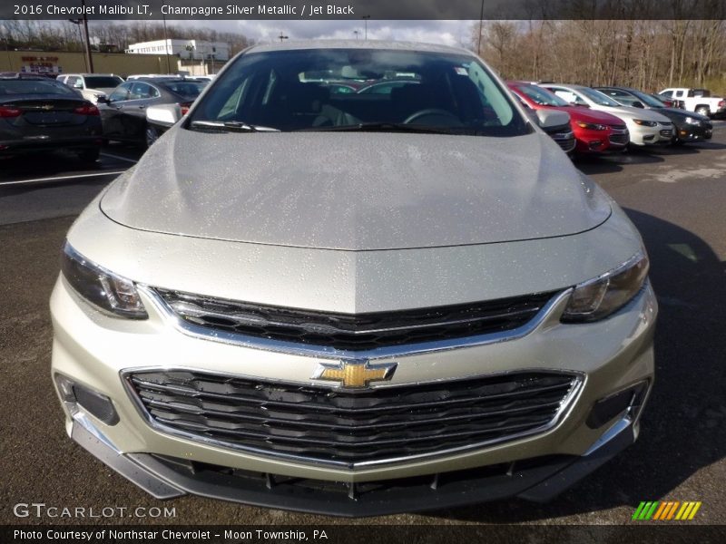 Champagne Silver Metallic / Jet Black 2016 Chevrolet Malibu LT
