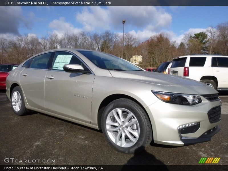 Champagne Silver Metallic / Jet Black 2016 Chevrolet Malibu LT