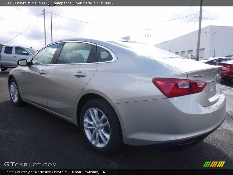 Champagne Silver Metallic / Jet Black 2016 Chevrolet Malibu LT