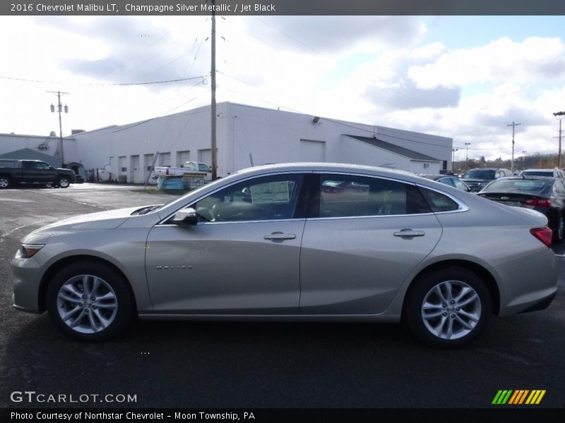 Champagne Silver Metallic / Jet Black 2016 Chevrolet Malibu LT