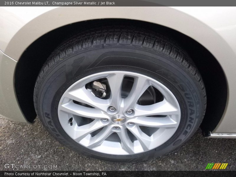 Champagne Silver Metallic / Jet Black 2016 Chevrolet Malibu LT