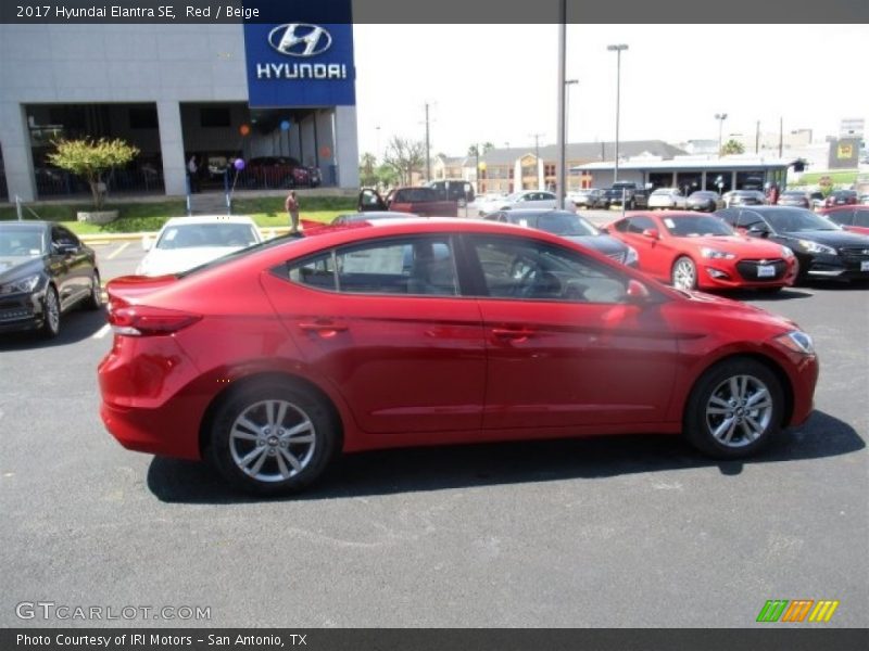Red / Beige 2017 Hyundai Elantra SE