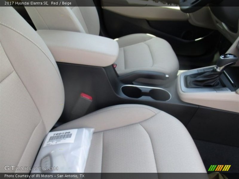 Red / Beige 2017 Hyundai Elantra SE