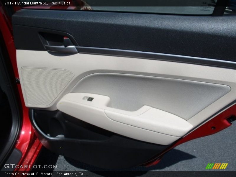 Red / Beige 2017 Hyundai Elantra SE
